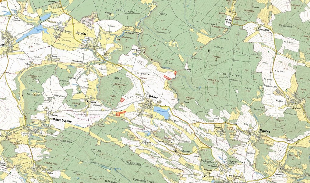 Prodej louky 36 497 m², Drhovy – náhled fotky 3