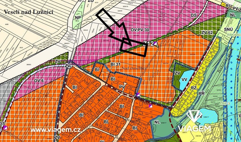 Prodej stavebního pozemku 597 m², Veselí nad Lužnicí – náhled fotky 2