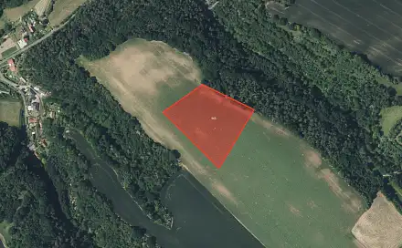 Prodej pole 25 810 m², Vysoká - Chodeč, okres Mělník