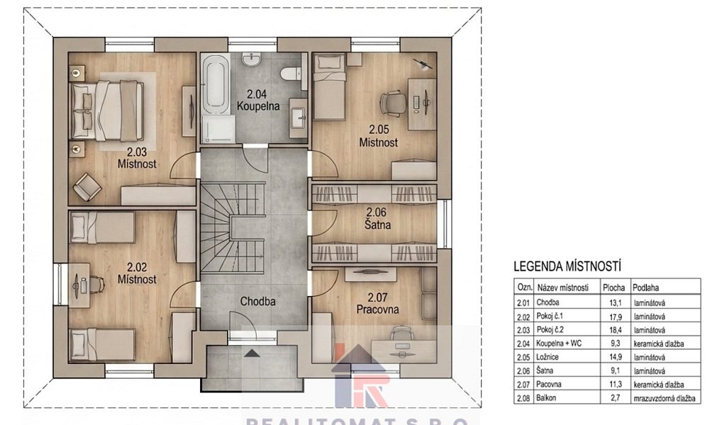 Prodej domu 190 m² s pozemkem 842 m², Polerady – náhled fotky 16
