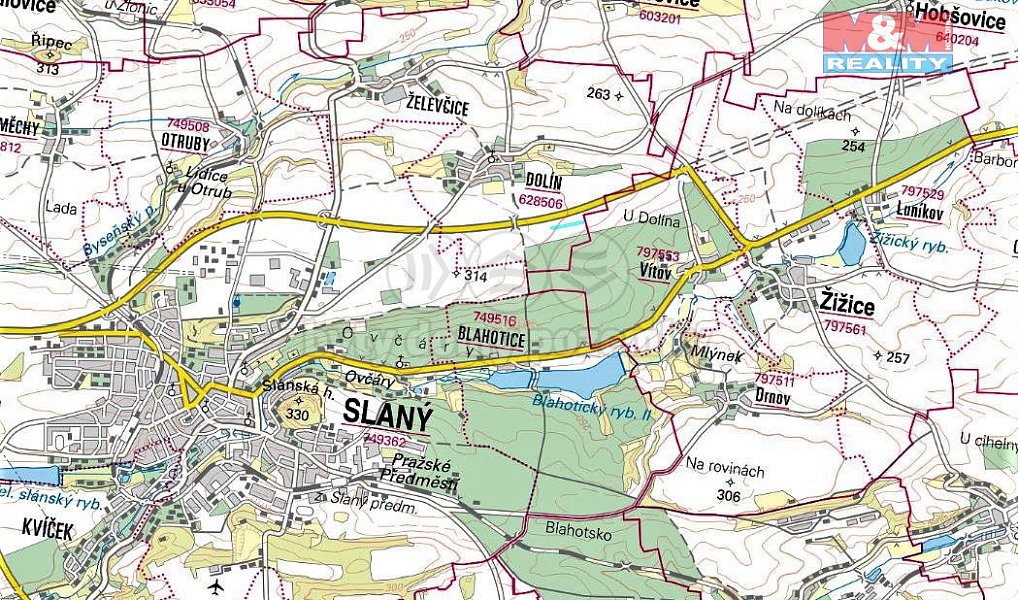 Prodej pole 3 189 m², Slaný – náhled fotky 3