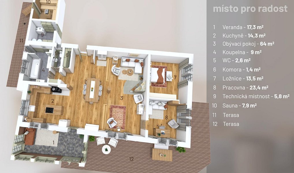 Prodej domu 144 m² s pozemkem 10 890 m², Březí – náhled fotky 42