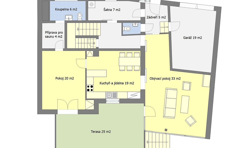 Pronájem domu 199 m² s pozemkem 752 m², Říčany – náhled fotky 3