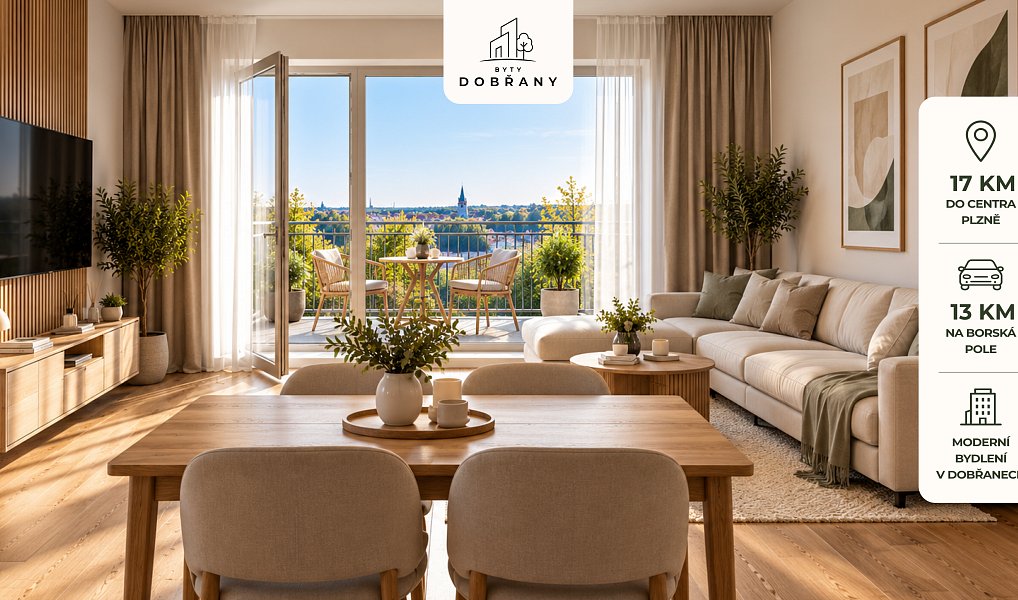 Prodej bytu 2+kk 58 m², Dobřany – náhled fotky 2