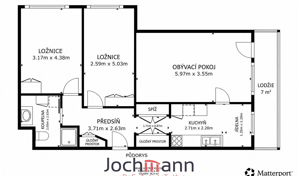 Prodej bytu 3+1 75 m², Praha – náhled fotky 2