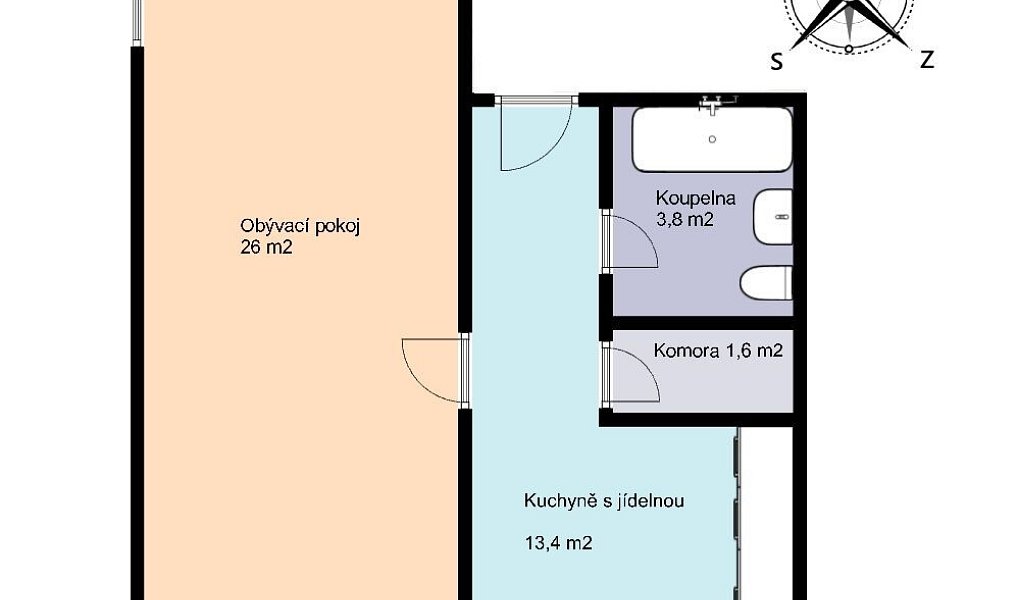 Prodej bytu 1+1 45 m², Praha – náhled fotky 17