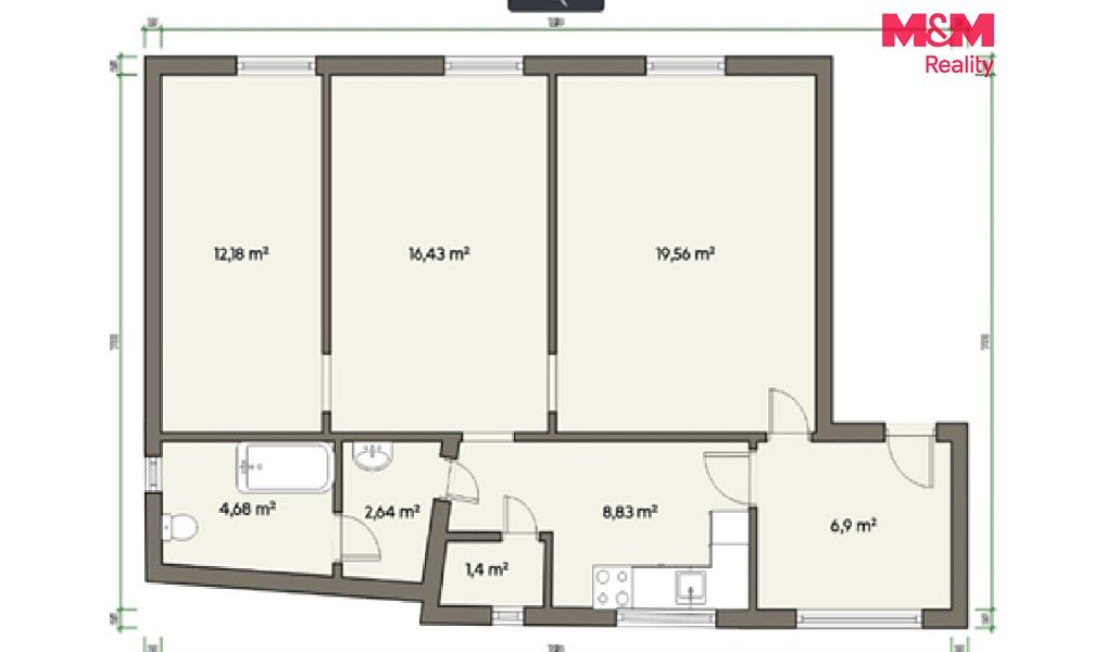 Prodej domu 86 m² s pozemkem 349 m², Vojkovice – náhled fotky 12