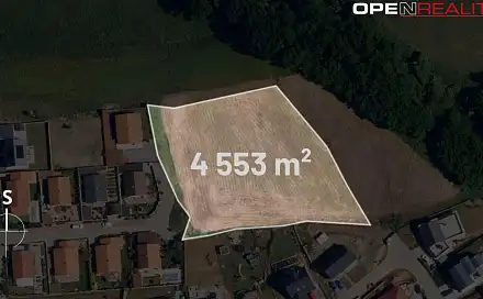 Prodej stavebního pozemku 4 553 m², Jasanová, Neslovice, okres Brno-venkov