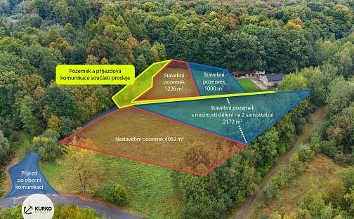 Prodej stavebního pozemku 5 288 m², Petřvald, okres Karviná