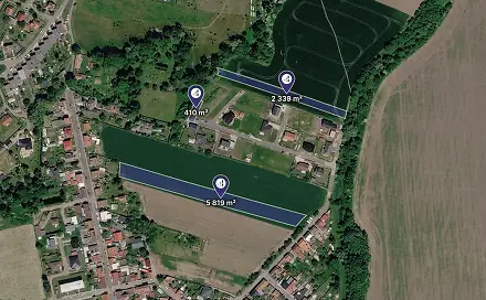 Prodej stavebního pozemku 1 645 m², Dobřichov, okres Kolín