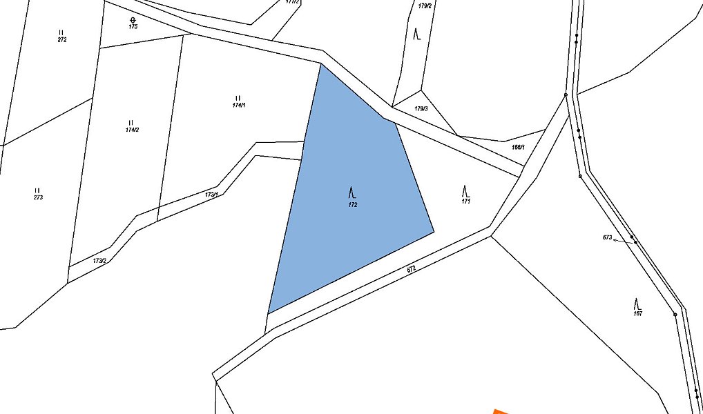 Prodej lesa 705 m², Chlístovice – náhled fotky 2
