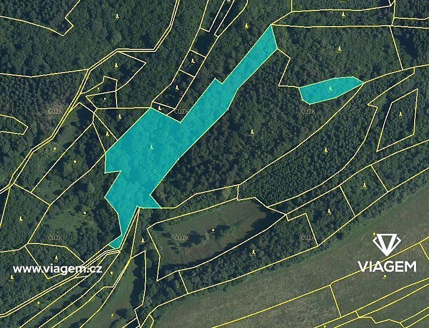 Les 12 350 m², Podíl 25 % o výměře 3 088 m² – pohled 2
