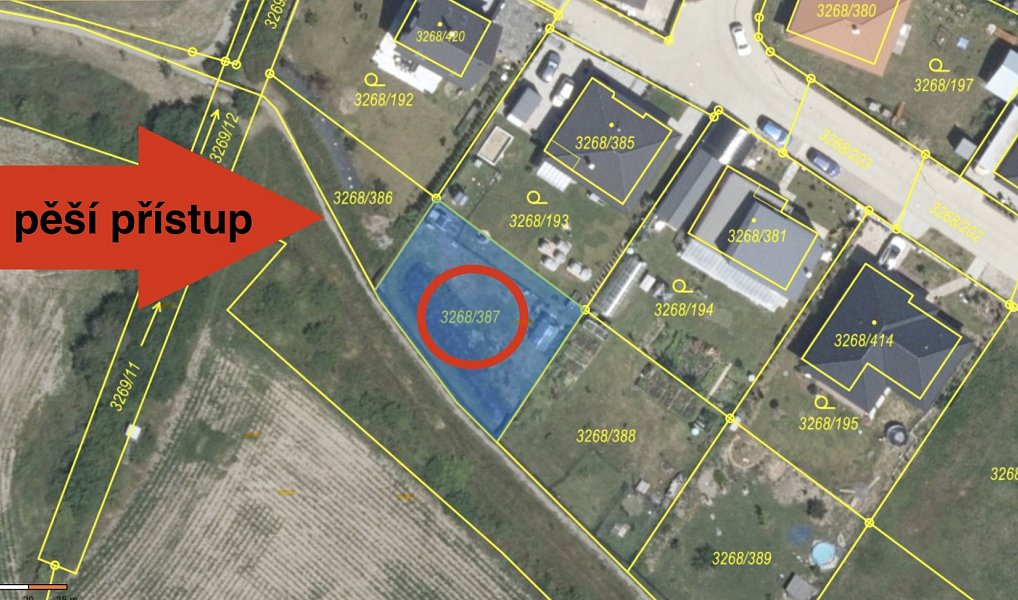 Prodej zahrady 437 m², Úvaly – náhled fotky 2