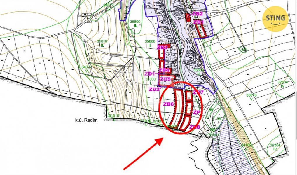 Prodej stavebního pozemku 1 167 m², Lozice – náhled fotky 7