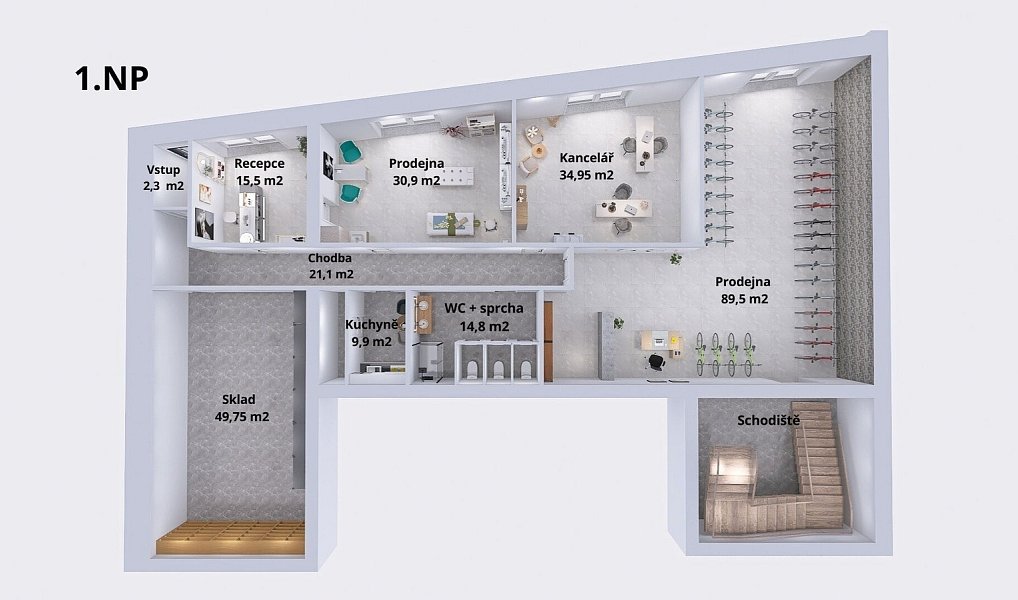 Prodej obchodních prostor 659 m², Šumperk – náhled fotky 11
