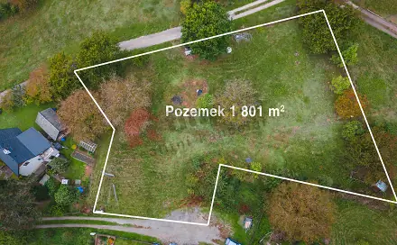 Prodej stavebního pozemku 1 801 m², Radim - Tužín, okres Jičín