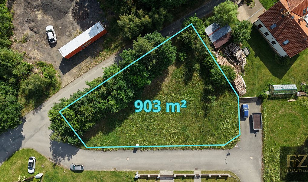 Prodej stavebního pozemku 903 m², Borotín – fotka 1 z 14