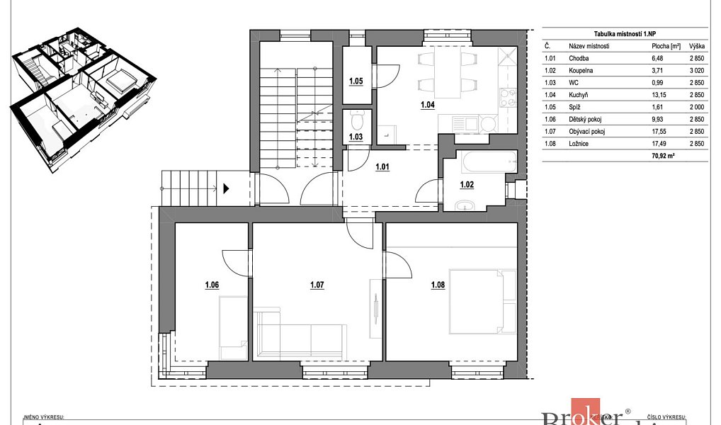 Prodej bytu 3+1 71 m², Brno – náhled fotky 10