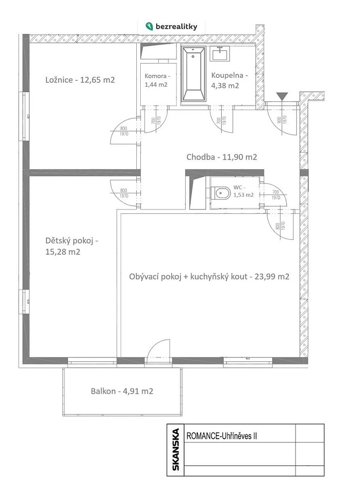 Prodej bytu 3+kk 71 m² – fotografie 4