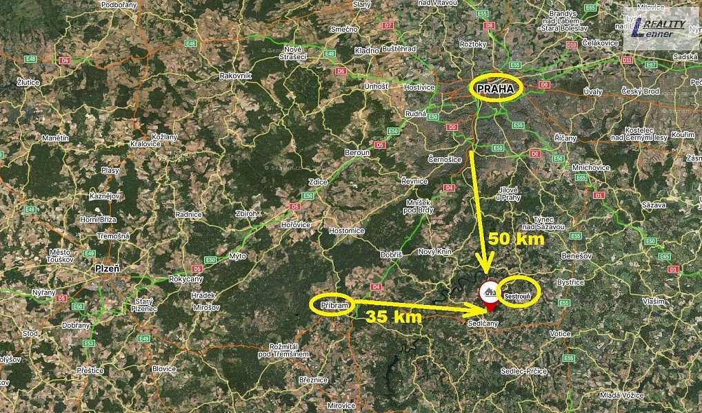 Prodej stavebního pozemku 4 736 m², Sedlčany – náhled fotky 4