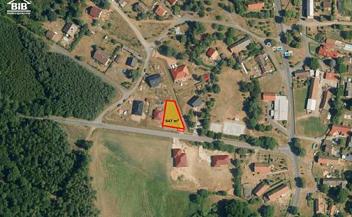 Prodej stavebního pozemku 647 m², Litošice, okres Pardubice
