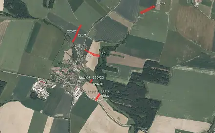 Prodej pole 7 700 m², Lom, okres Tábor