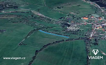Prodej pole 998 m², Jistebnice, okres Tábor