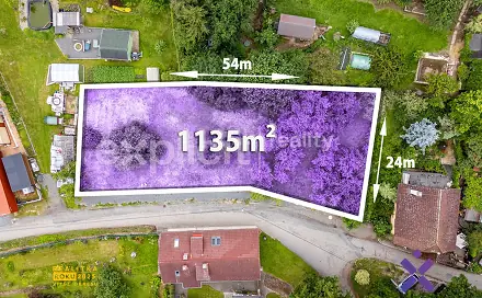 Prodej stavebního pozemku 1 135 m², Žlutava, okres Zlín