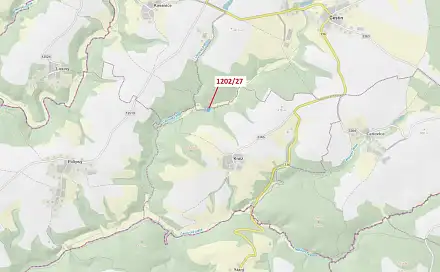 Dražba lesa 2 055 m², Čestín