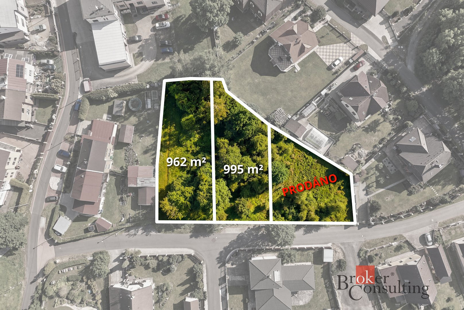 Prodej stavebního pozemku 961 m²
