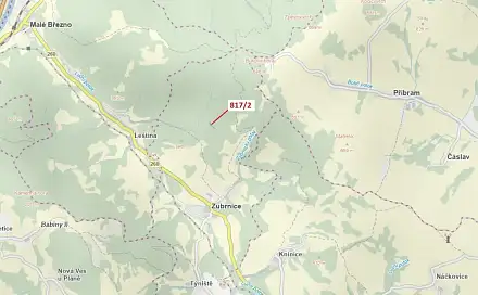 Dražba lesa 815 m², Zubrnice