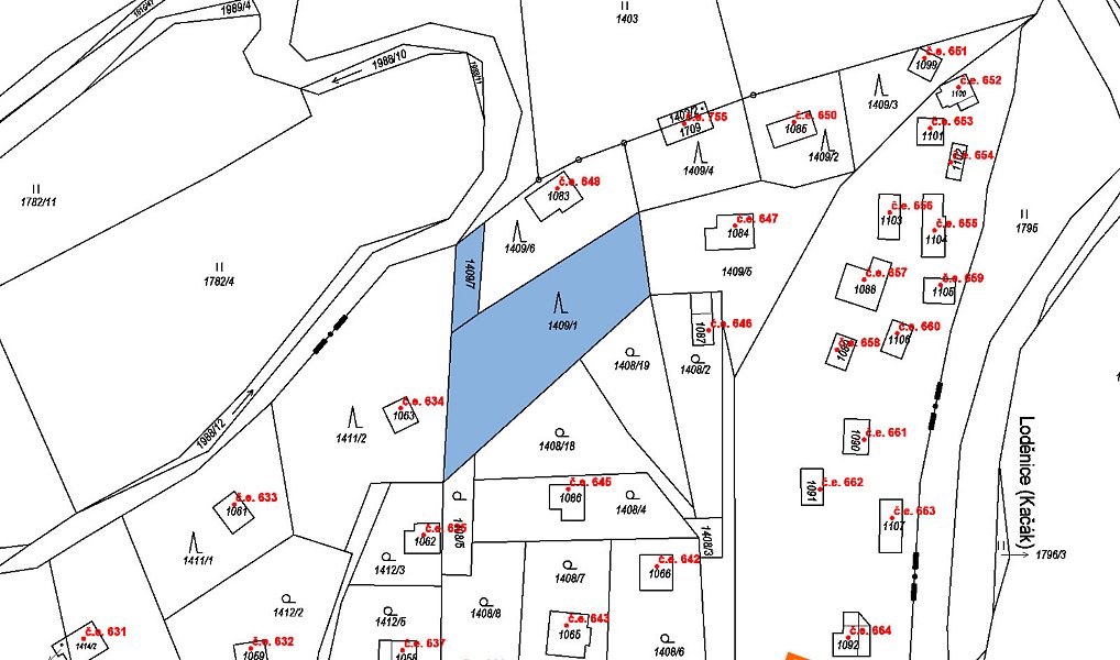 Prodej zahrady 880 m², Chyňava – náhled fotky 2