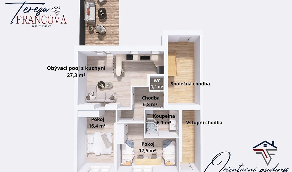 Prodej bytu 3+kk 74 m², Prostějov – náhled fotky 2