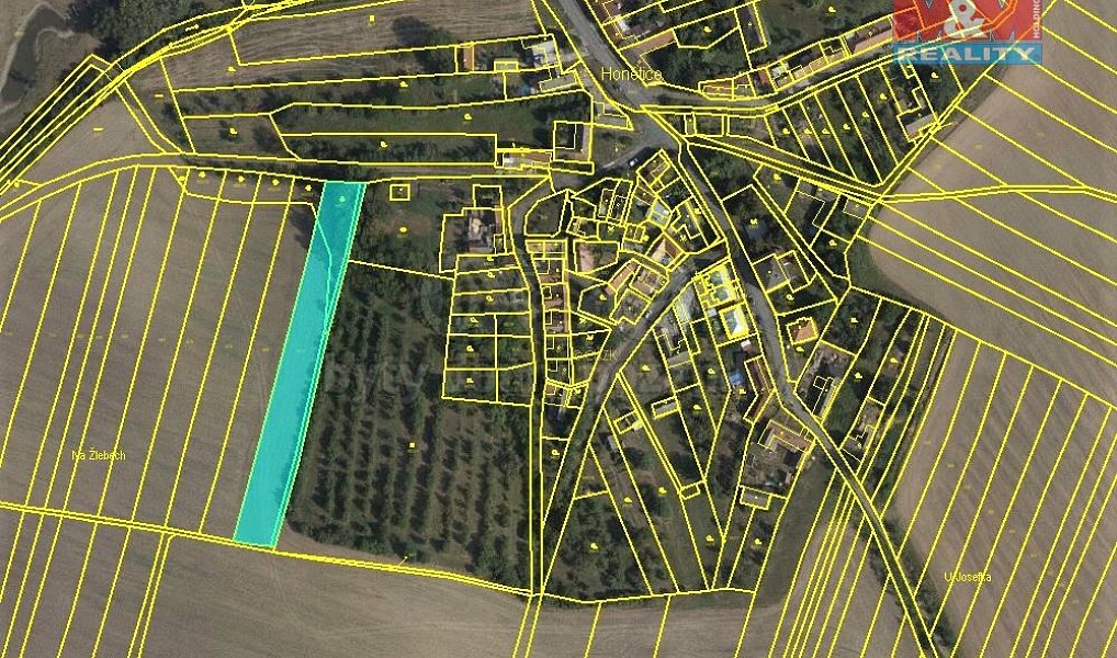 Prodej pole 2 307 m², Honětice – náhled fotky 3