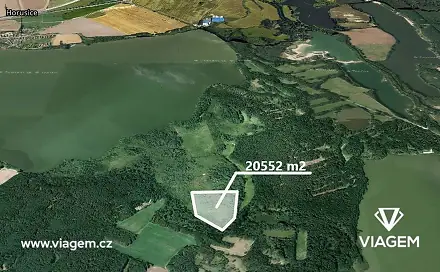 Prodej lesa 20 552 m², Veselí nad Lužnicí, okres Tábor