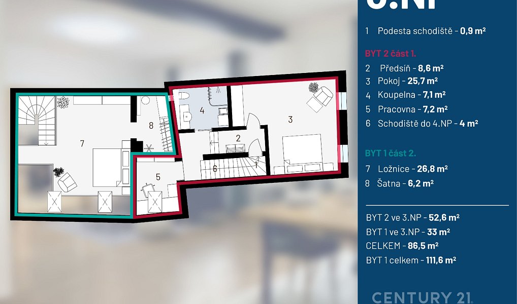 Prodej nájemního domu, činžáku 370 m², Slaný – náhled fotky 57