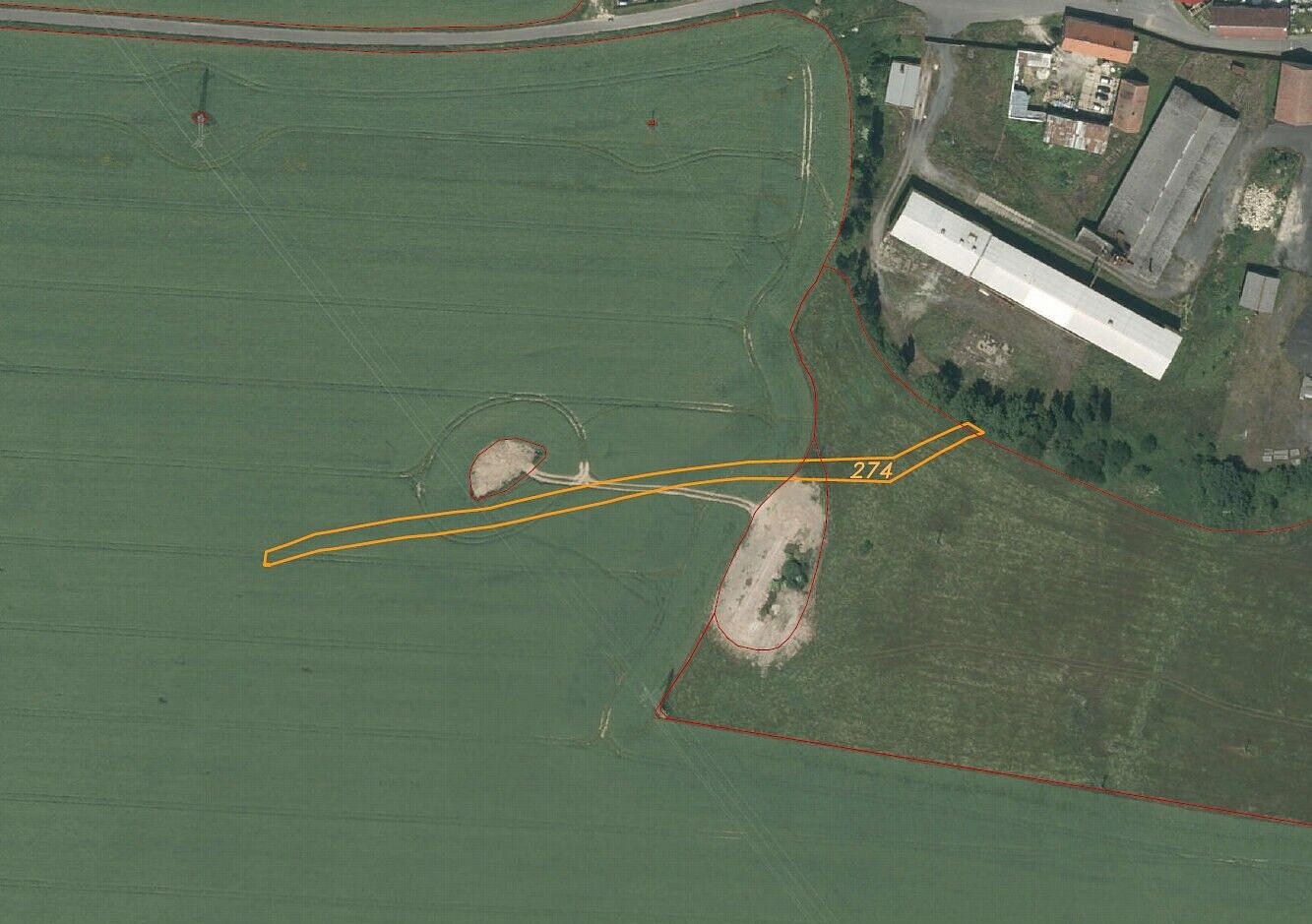 Prodej pole 1 500 m²