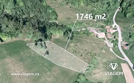 Prodej zahrady 1 746 m², Huslenky, okres Vsetín