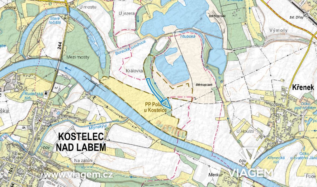 Prodej lesa 2 389 m², Kostelec nad Labem – náhled fotky 3
