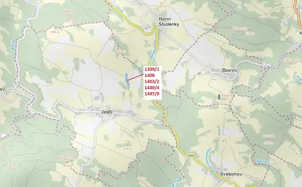 Dražba pozemku 18 908 m², Jedlí