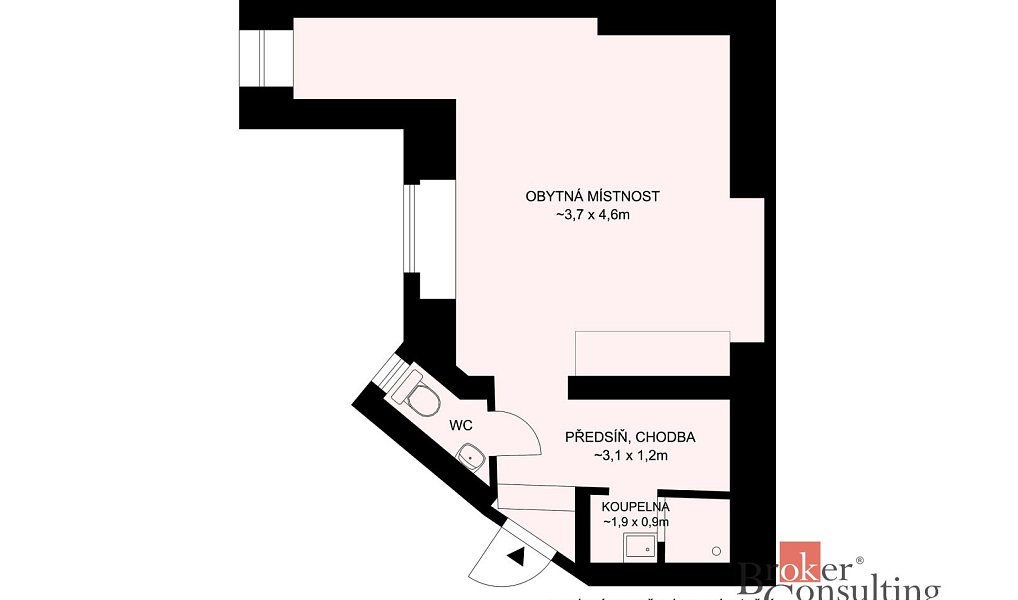 Prodej bytu 1+kk 28 m², Písek – náhled fotky 13