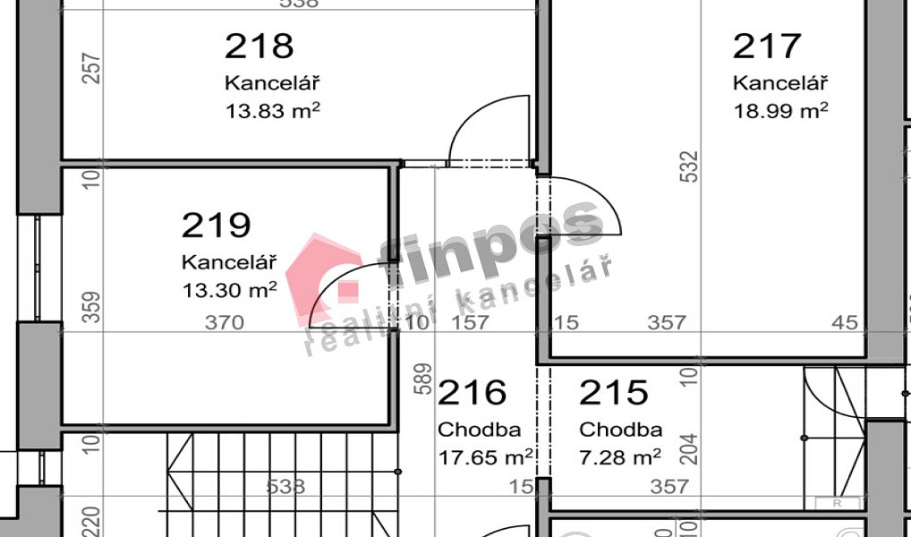 Pronájem kanceláře 14 m², Pětihosty – náhled fotky 2