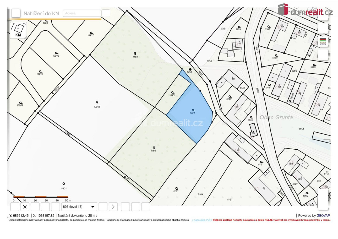 Prodej stavebního pozemku 4 930 m²
