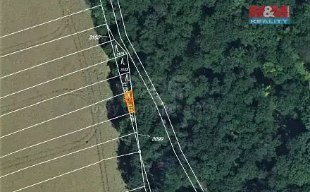 Prodej lesa 25 m², Zborovice, okres Kroměříž