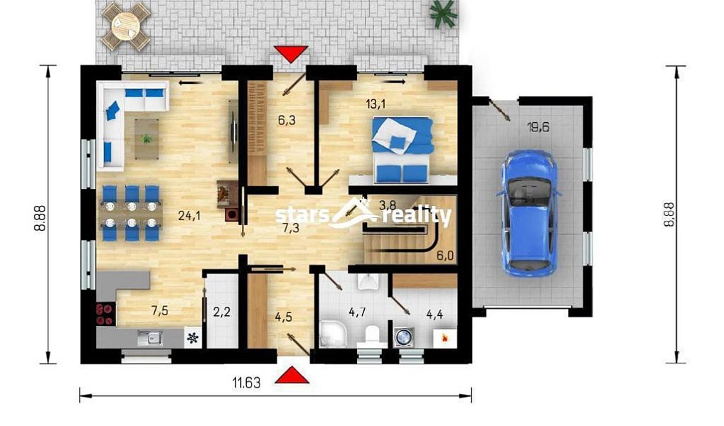 Prodej domu 179 m² s pozemkem 676 m², Veltrusy – náhled fotky 9