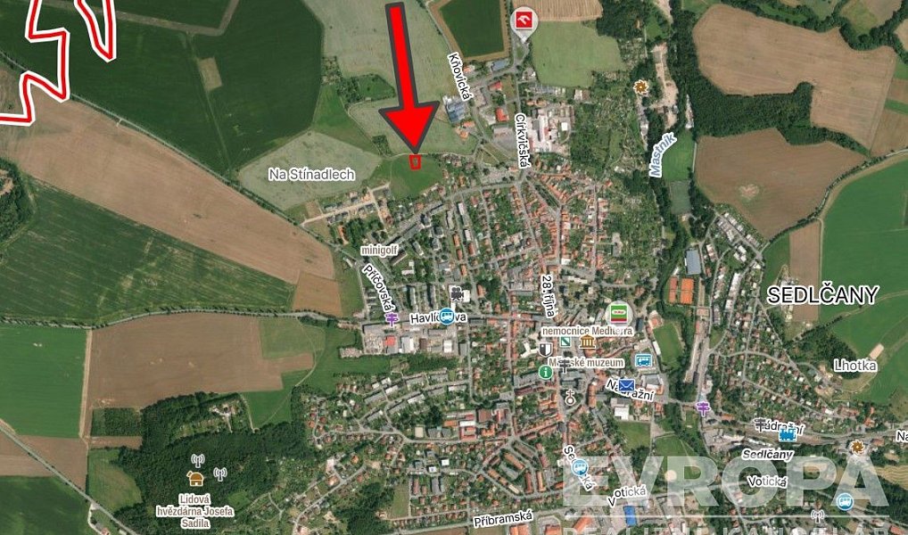 Prodej stavebního pozemku 1 314 m², Sedlčany – náhled fotky 9