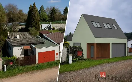 Prodej domu 70 m² s pozemkem 356 m², V Lukách, Dýšina - Nová Huť, okres Plzeň-město