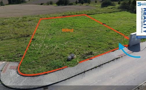 Prodej stavebního pozemku 868 m², Sukova, Hluboká nad Vltavou, okres České Budějovice