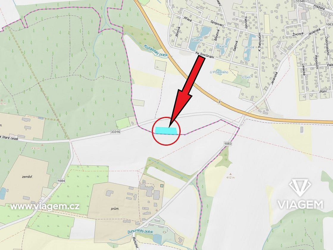 Pole 6 418 m², Podíl 8 % o výměře 535 m² – pohled 4