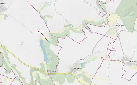 Dražba lesa 961 m², Hornice